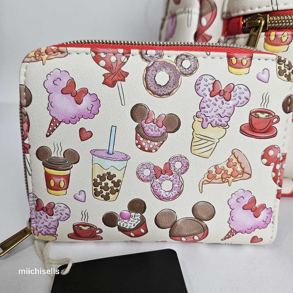 Disney Mini Backpack And Wallet Set Disney Parks Treats Bag Mickey & Minnie - Picture 4 of 9